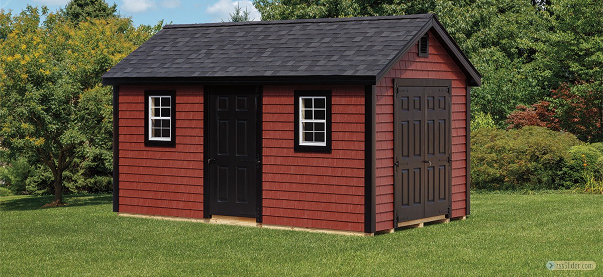 BackyardBillys-Amish-Shed-Red-with-Double-Doors-Vinyl-Siding-Grasonville-Maryland