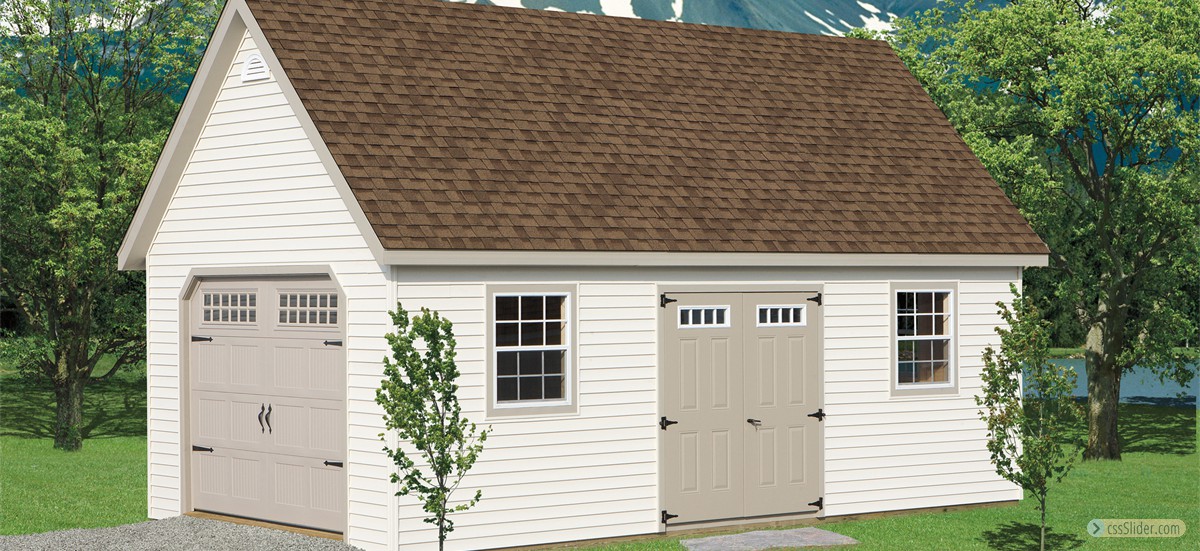 BackyardBillys-Amish-Sheds-Chalet-Style-Garage-Building-Grasonville-Maryland
