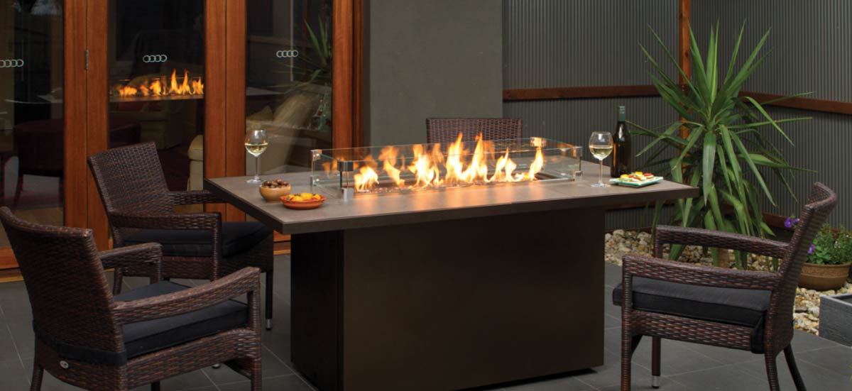 Outdoor Gas Firepits Wood, Wood Burning Fire Pit Table Set