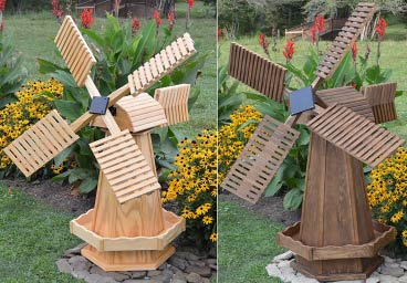 Poly Outdoor Dutch Octagon Windmill Lawn Garden Patio Decor Amish Made